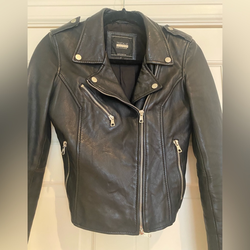 Zara leather jacket - Picture 6 of 8